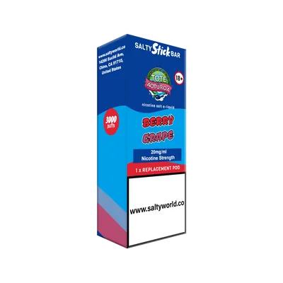 Berry Grape- Salty Stick Bar Replacement Pod 11.4mg/mL